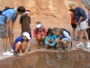 Exploring water pools in Utah.